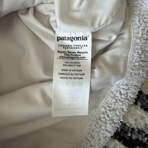 Patagonia Los Gatos Sherpa Fleece Vest Birch White - Picture 4 of 6
